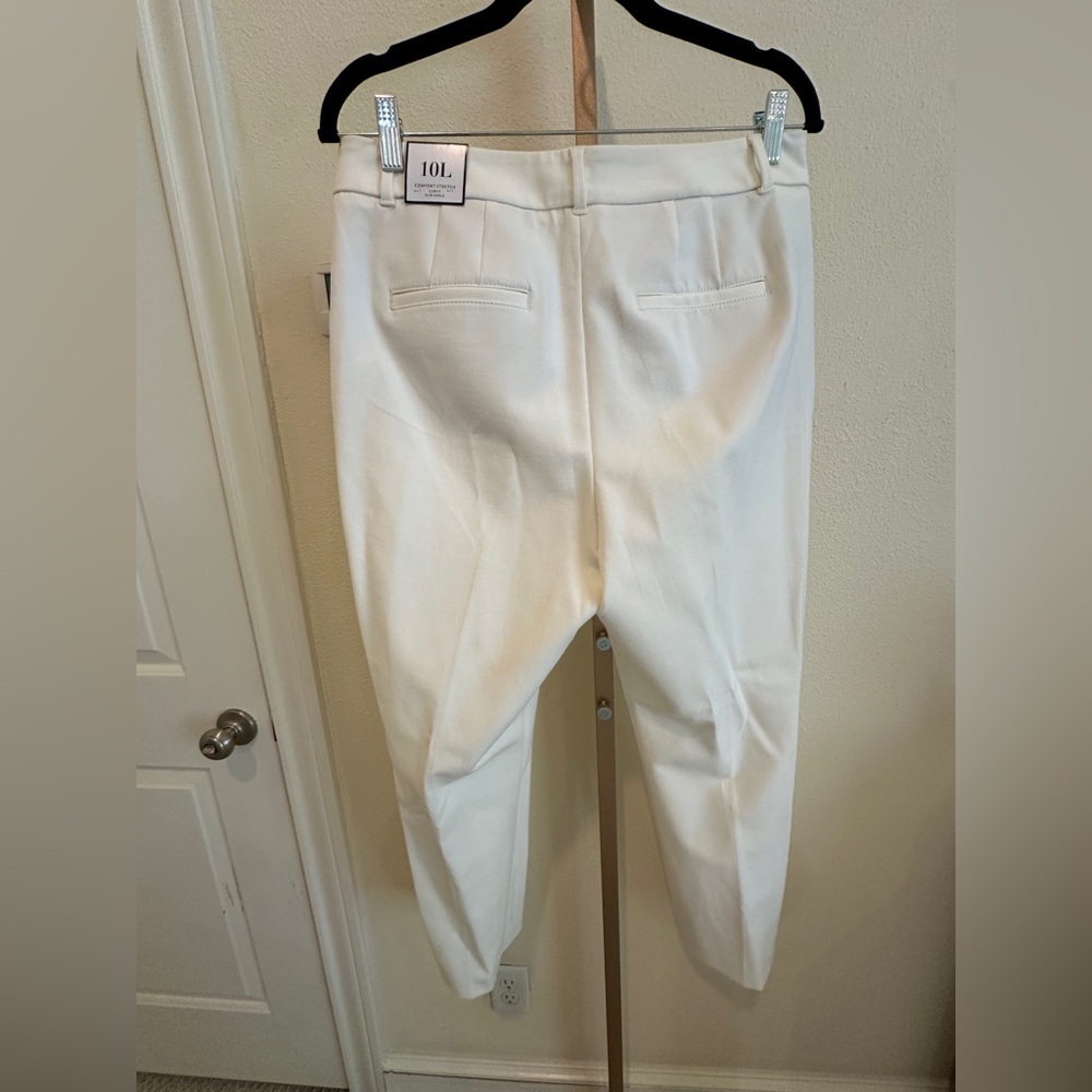 NWT White House Black Market Curvy Slim Ankle comfort Stretch White Pants Sz10 - Picture 6 of 7